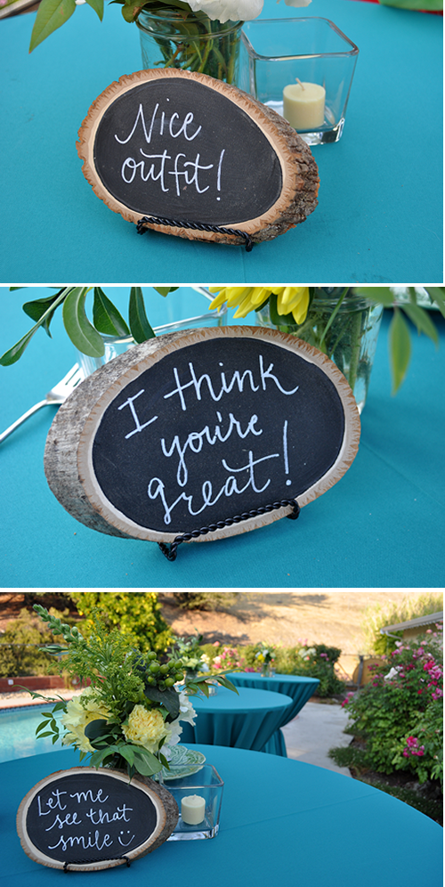 complimentary engagement party signage
