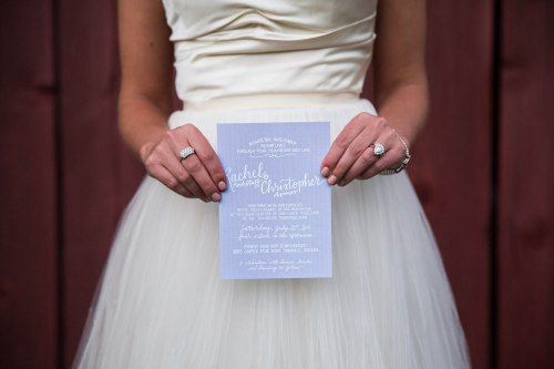 rachel's lavender wedding invitation